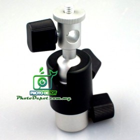 Ball Head Shoe Mount Umbrella Bracket – for light stands (MC1033E)